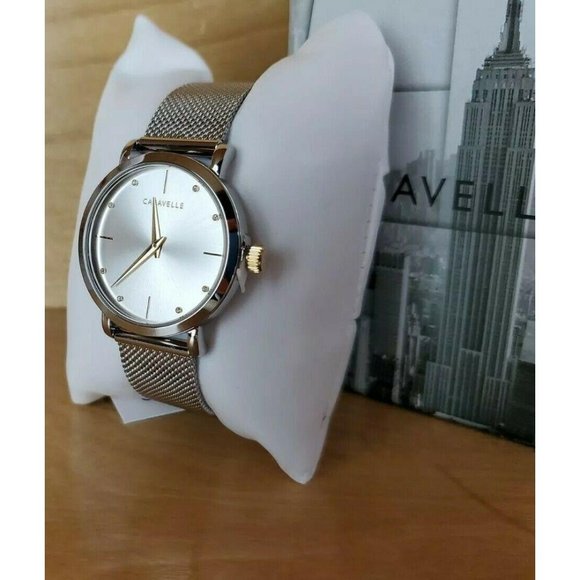 Caravelle Designed by Bulova 45L184 Quartz Mineral - Picture 1 of 9